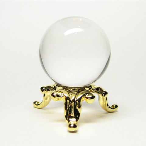 無色透明天然石の水晶玉