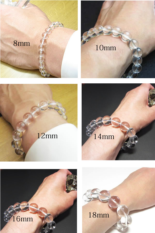 18K水晶 ブレスレットメンズ ブレスレット みずみずしく 