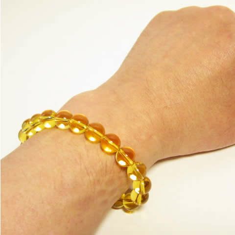 シトリンブレスレット/メンズパワーストーンブレスレット