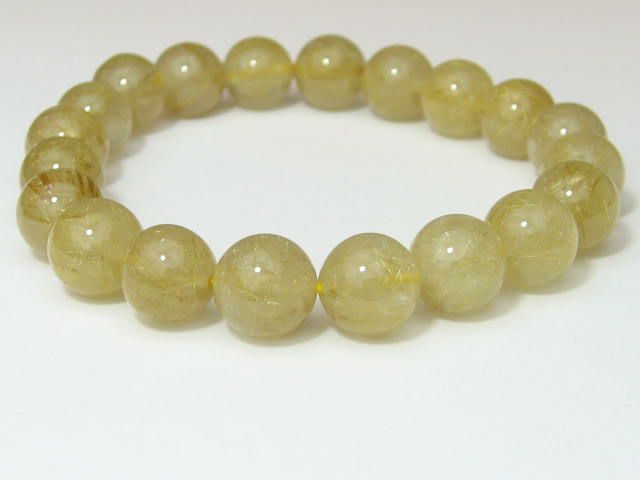 金運パワーを高める本物のパワーストーン・ルチルクォーツブレスレット