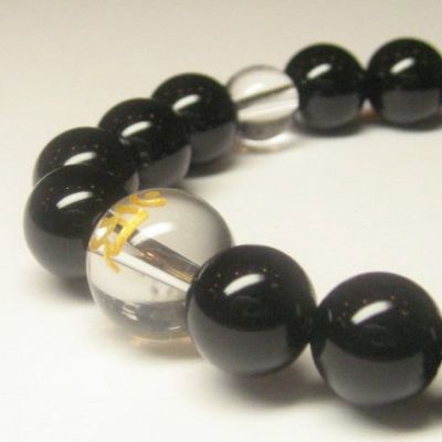 辰・巳年生まれの守護梵字【普賢菩薩 アン】パワーストーン水晶