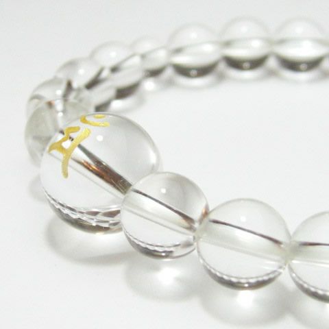 梵字マン 水晶ブレスレット・パワーストーンブレスレット