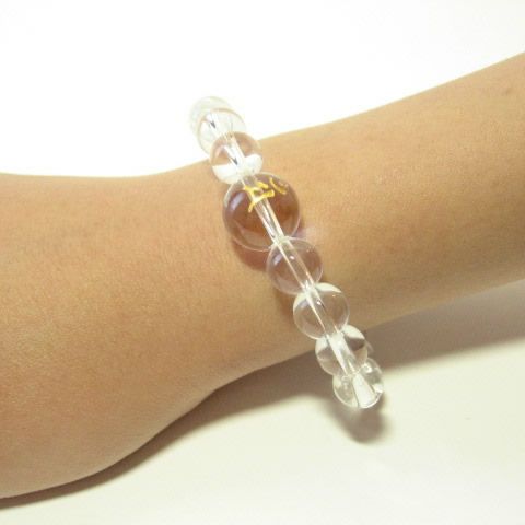 梵字マン 水晶ブレス