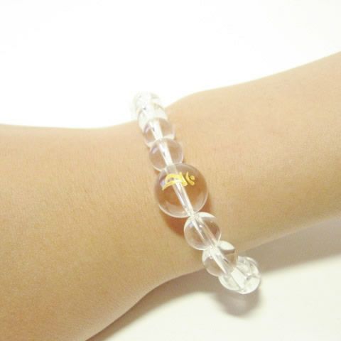 干支梵字「大日如来　バン」水晶ブレスレット女性用