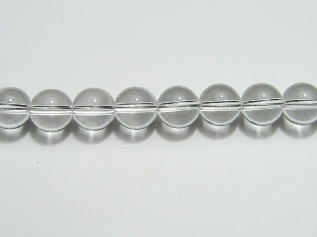 最高級 天然 水晶 8mm ネックレス　50cm