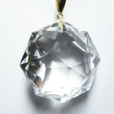 水晶六芒星ペンダントトップ・ネックレスK18／PAX