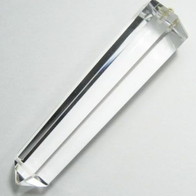 水晶六角柱ペンダントの水晶ポイント ネックレス