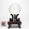 最高級 天然 水晶玉59.0mm　鑑別書・木製台座付
