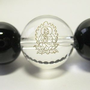 【大日如来】未年・申年の干支守護石 オニキスパワーストーンブレスレット