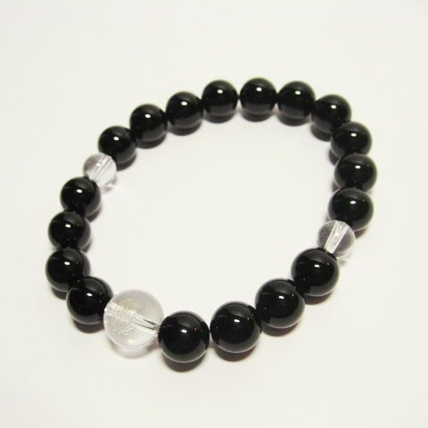 干支守護神【大日如来】未年・申年の干支守護石 オニキスパワーストーンブレスレット