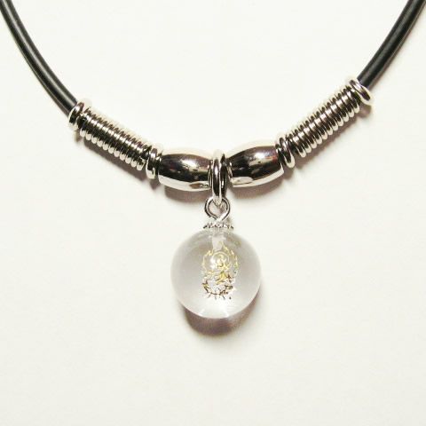 干支守護神 虚空蔵菩薩 お守り水晶玉ネックレスチョーカー