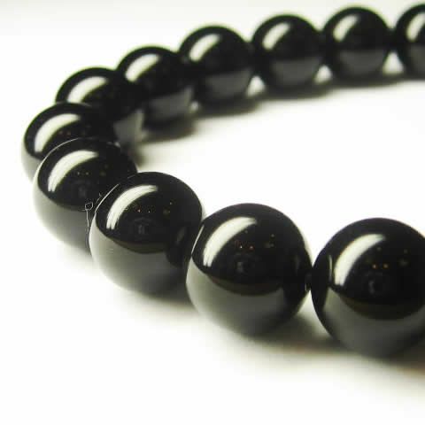ブラックオニキスブレスレット 8mm(BK ONYX): 『岩座(いわく