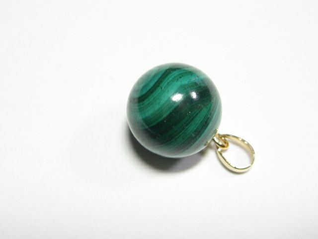 パワーストーンのマラカイトペンダントのお守り