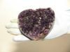 アメジストクラスター(紫水晶）原石 　ハート型H01
