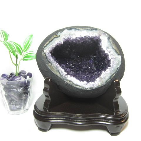 アメジストドーム木製台座付を通販｜幸せを呼ぶ石PAX