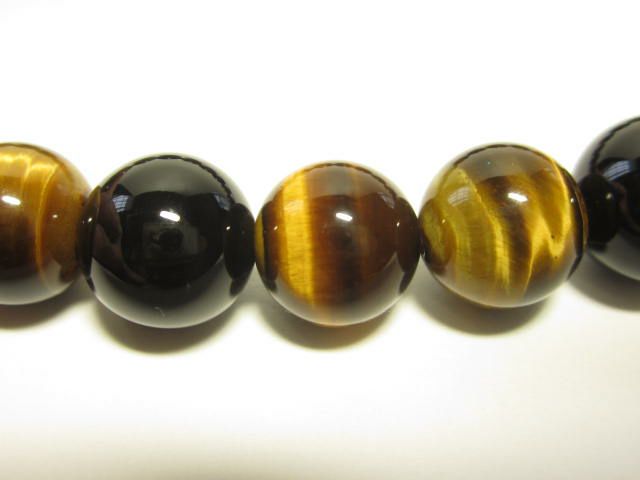 パワーストーンの タイガーアイ　タイガーアイ　オニキス 10mmブレスレット
