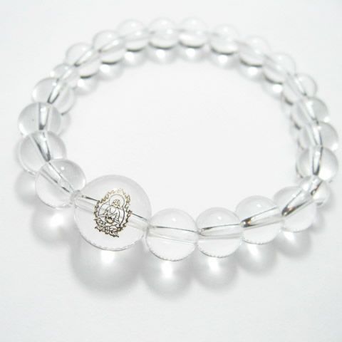 干支守護神・十二支守り本尊水晶数珠ブレスレット8mm