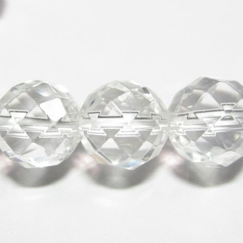 水晶カットブレスレット10mm64面