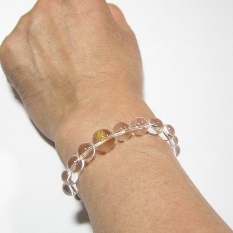 十二支守護石 大日如来　水晶10mm数珠ブレスレット