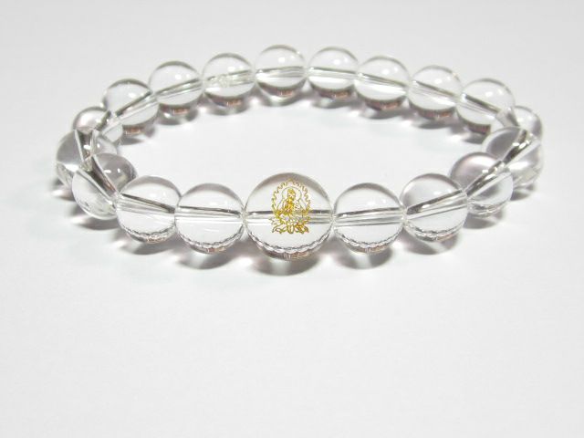 大日如来 未年・申年の干支守護石 ・パワーストーン水晶ブレスレット