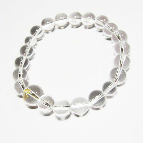 梵字タラーク　虚空蔵菩薩  水晶10mmパワーストーンブレスレット