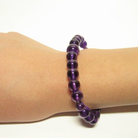パワーストーンアメジストブレスレット8mm