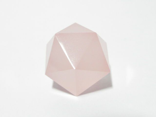 ローズクォーツ20面体カット